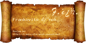 Frankovits Énok névjegykártya
